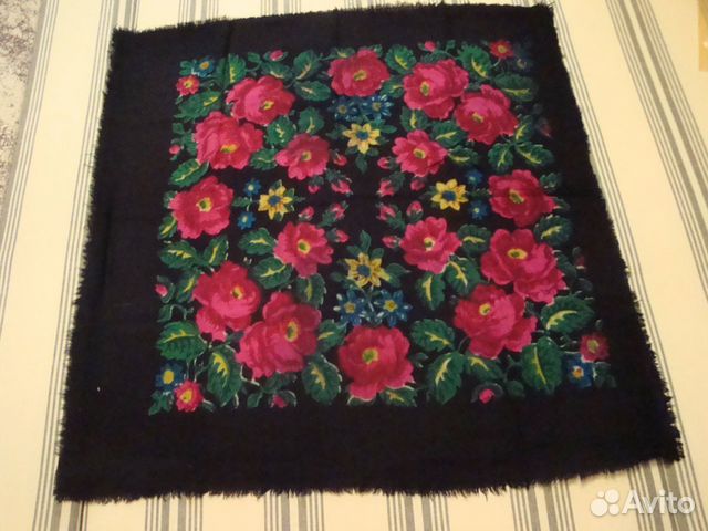 Павлопосадский платок шерсть