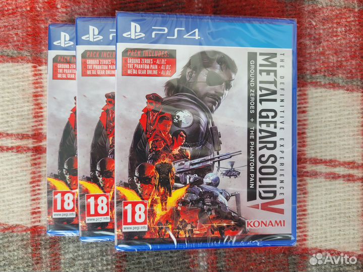 Metal gear solid 5 V ps4 новый диск Рус суб