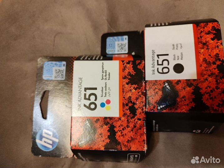 Картриджи HP 651 черный/цвет