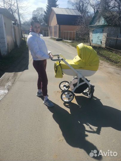 Коляска 2 в 1 эко кожа