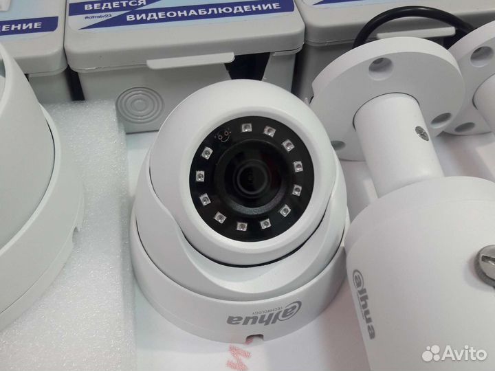 7 Камер видеонаблюдения 4Мп регистратор Dahua