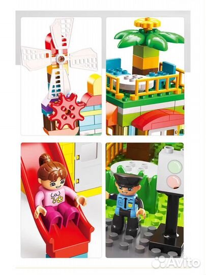 Новый конструктор аналог lego duplo 269 деталей