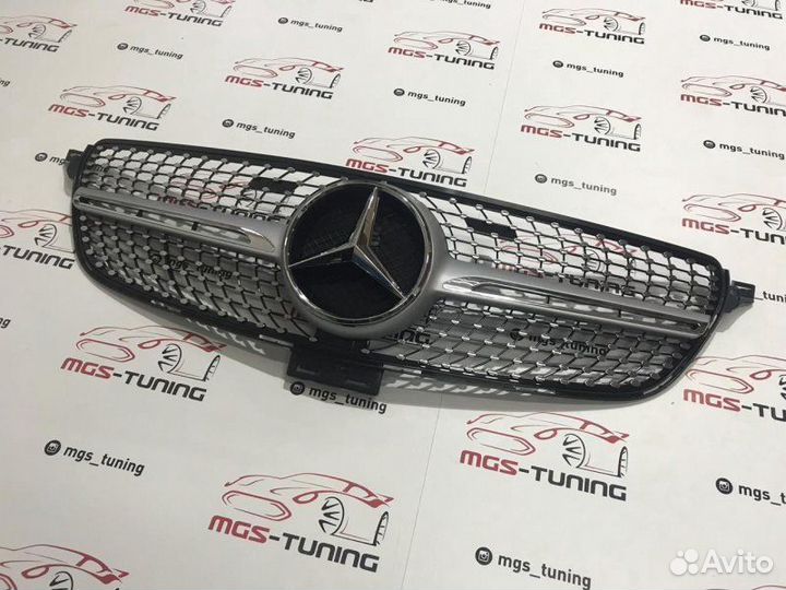 Решетка Mercedes GLE W166 Diamond Silver