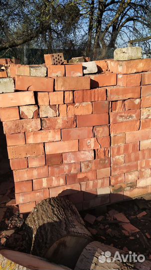 Кирпич пустотелый бу