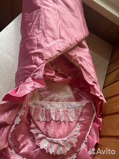 Зимний конверт с одеялом (для новорожденного)