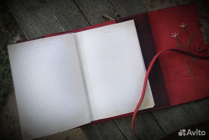 Обложка для блокнота / книги из натуральной кожи
