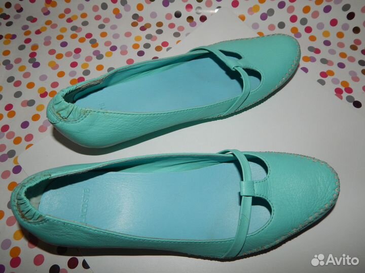 Балетки Lacoste 40 р. натур кожа,оригинал