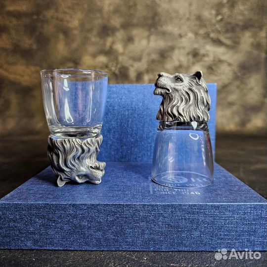 Рюмки перевертыши лев