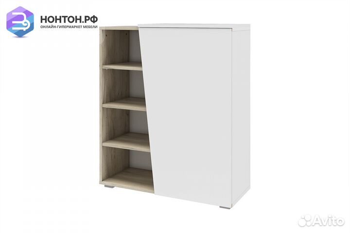 Тумба для обуви Одри 458.01 дуб крафт / белый