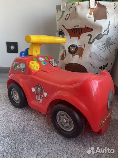 Машина толокар каталка патруль happy