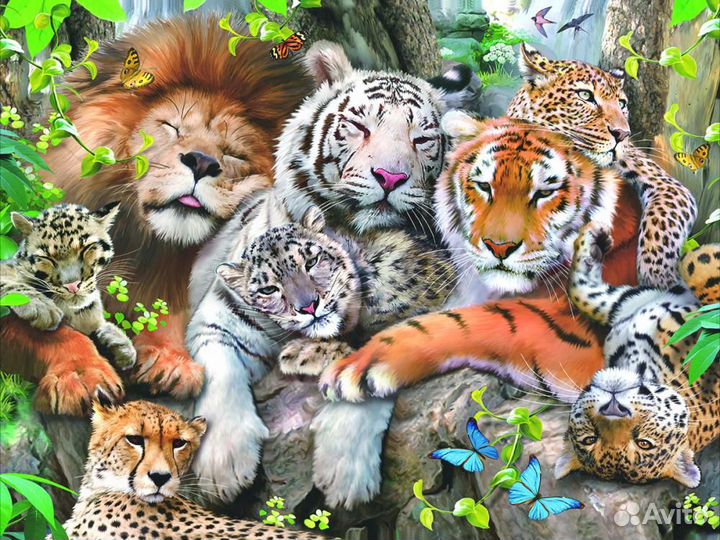 Пазл Super 3D Кошачий сон 500 деталей