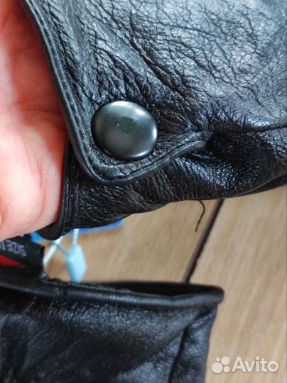 Перчатки кожаные зимние мужские