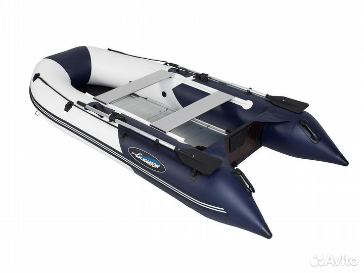 Лодка пвх Gladiator B330AL бело/темно-синий