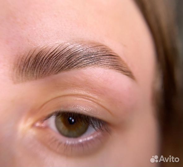 Окрашивание бровей хной, Долговременная укладка