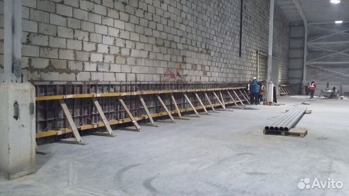 Аренда мелкощитовой опалубки стен и фундаментов
