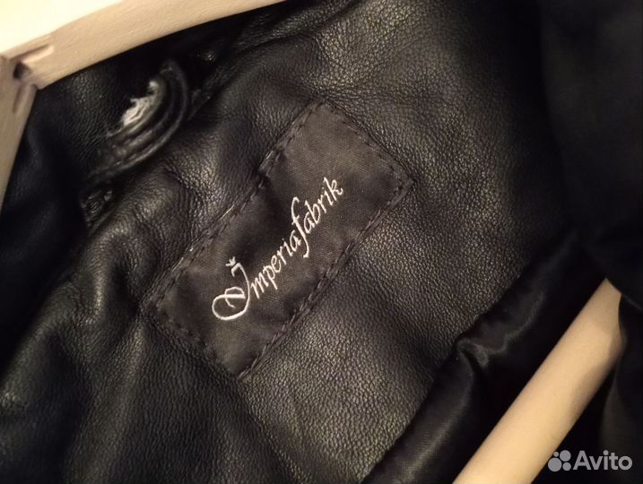 Зимняя куртка из натуральной кожи