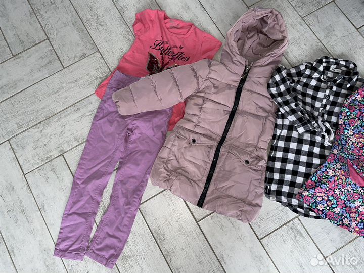 Одежда пакетом на девочку 110 116