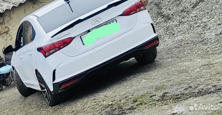 Спойлер на hyundai solaris 2