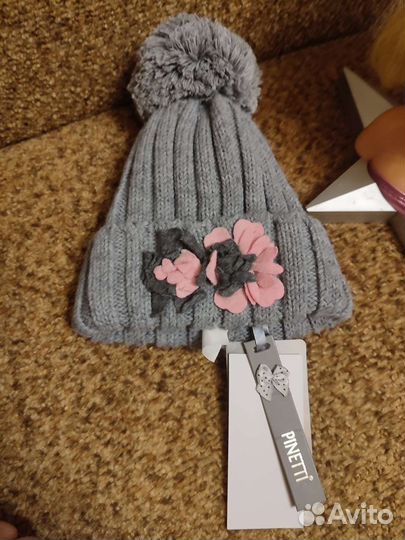 Шапка Pinetti новая для девочки
