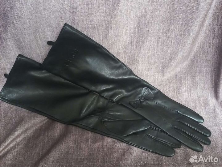 Перчатки женские кожаные новые