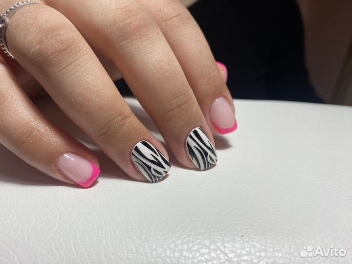 Наращивание ногтей/педикюр/оформление бровей