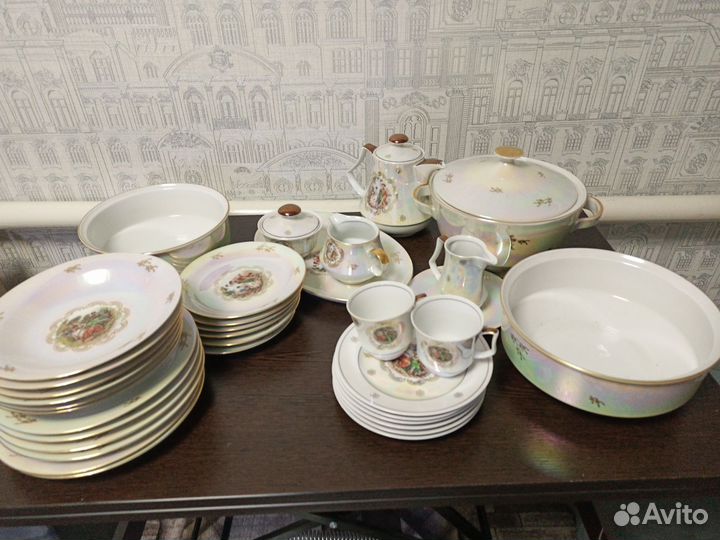 Винтажный столовый сервиз ГДР 