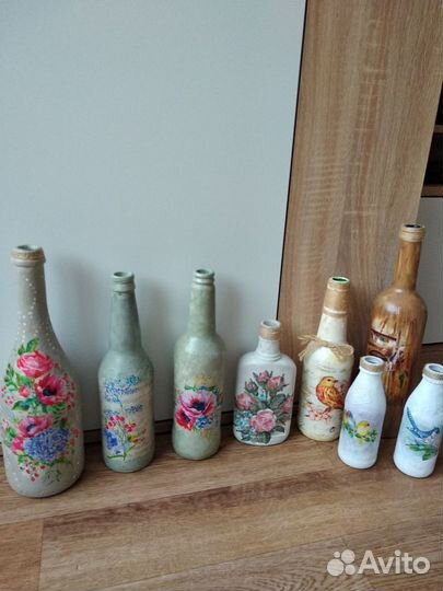 Декорированные бутылки