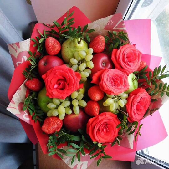 Вкусные букеты из фруктов