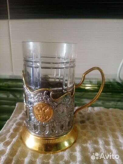 Подстаканник со стаканом