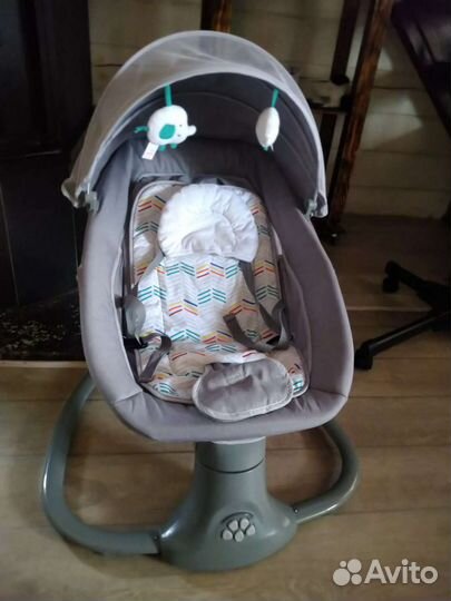 Детские электронные качели шезлонг