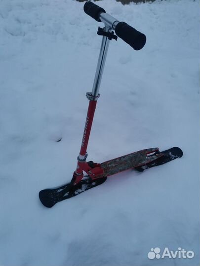 Самокат на лыжах