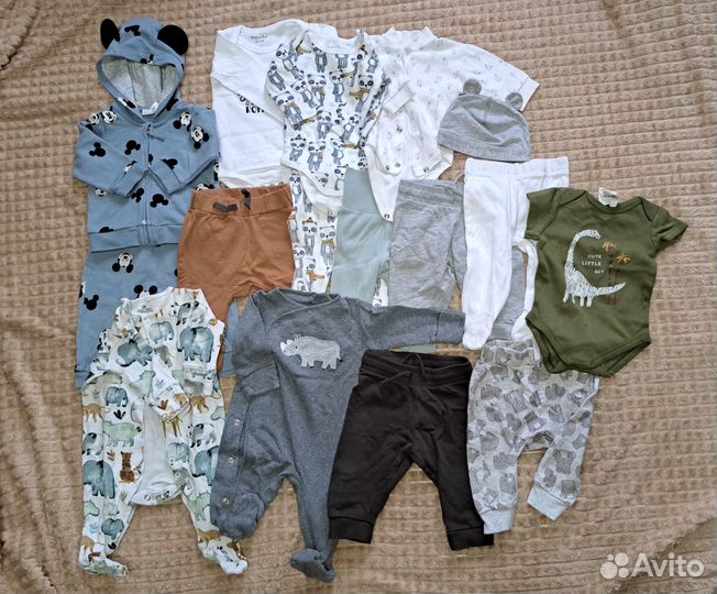 Вещи пакетом на мальчика 62-68