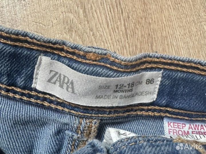 Джинсы на девочку zara 86