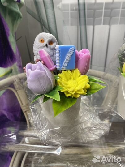 Мини-букет из мыла