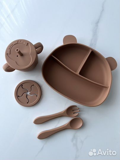 Секционная тарелка детская на присоске