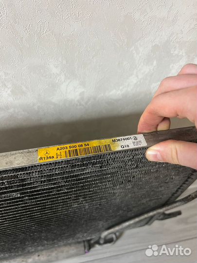 Радиатор кондиционера w203