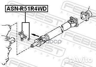 ASN-R51R4WD крестовина карданного вала 27x92 N