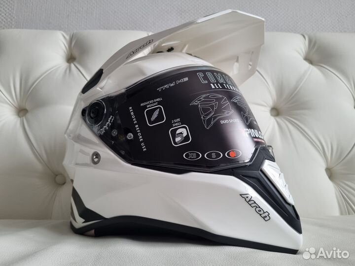 Шлем airoh commander color white gloss