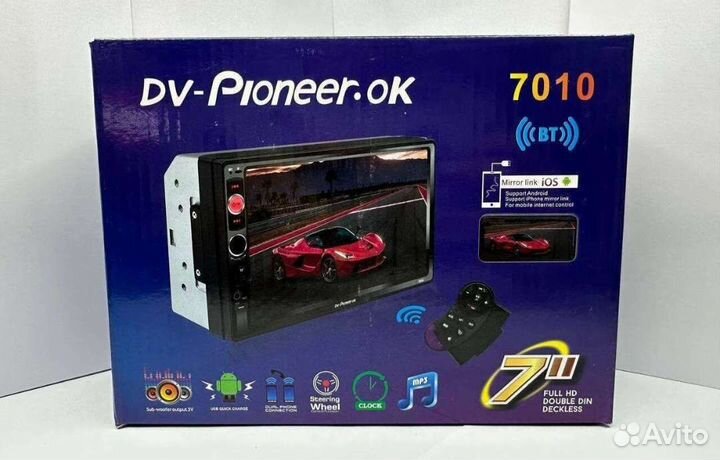Магнитола Pioneer 2 дин 7010
