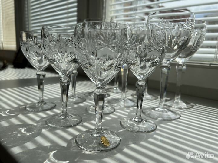 Фужеры ГДР lausitzer bleikristall