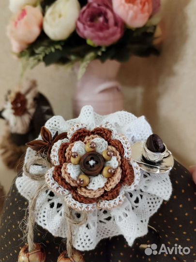 Интерьерная игрушка улитка (тильда)