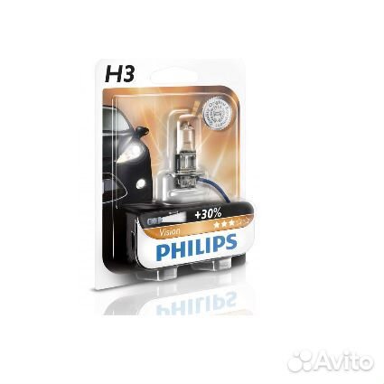 Автолампа philips H3 12V 55W +30 Premium (12336PRB