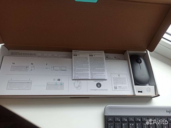 Клавиатура + мышь Logitech