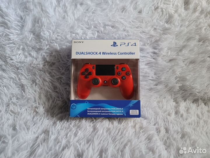 Оригинальный геймпад DualShock 4 v2 Red для PS4