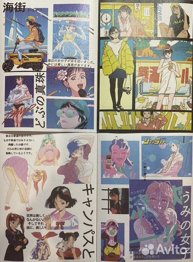 Наклейки в разных стилях аниме