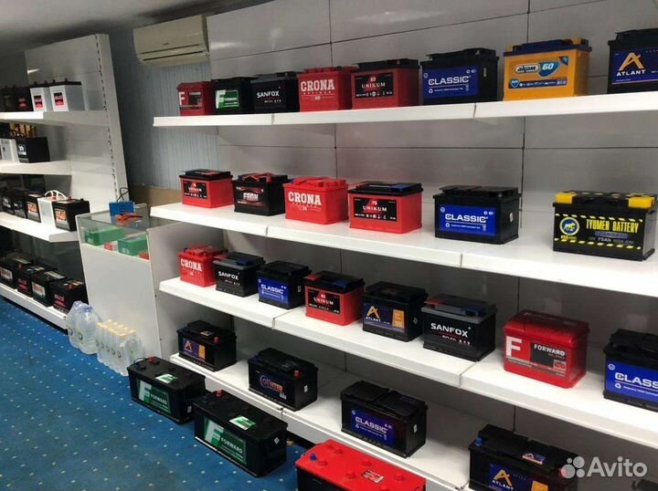 Продаже новых аккумуляторов