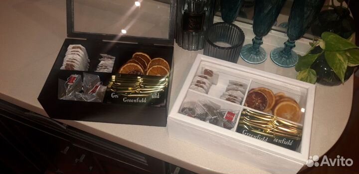 Шкатулка для чая, чайный домик, деревянные подносы