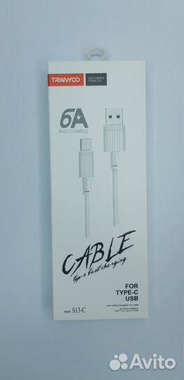 Кабель Tranyoo Type-C to USB