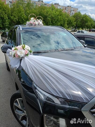 Украшение на свадебное авто