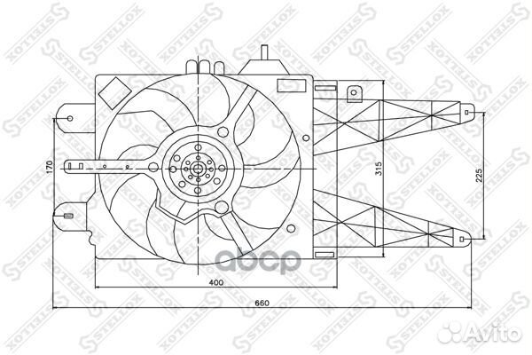 29-99311-SX вентилятор охлаждения Fiat Punto 1